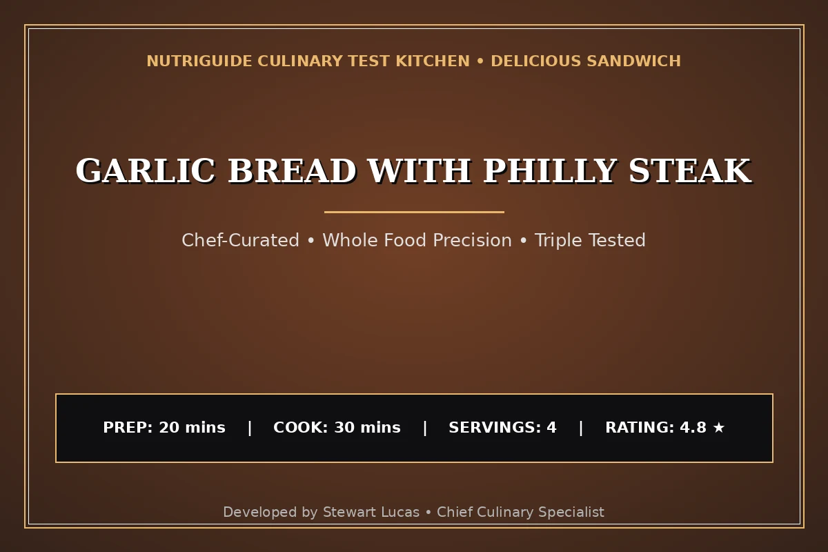 Garlic Bread With Philly Steak