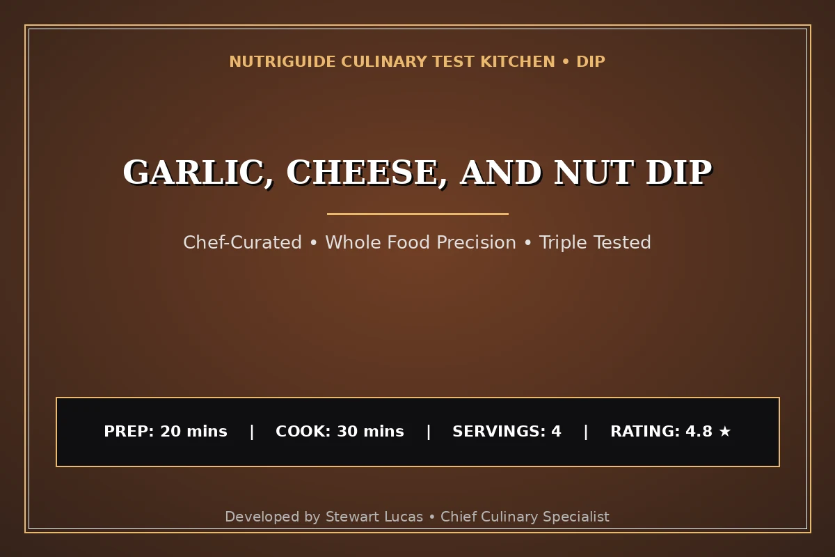 Garlic, Cheese, And Nut Dip