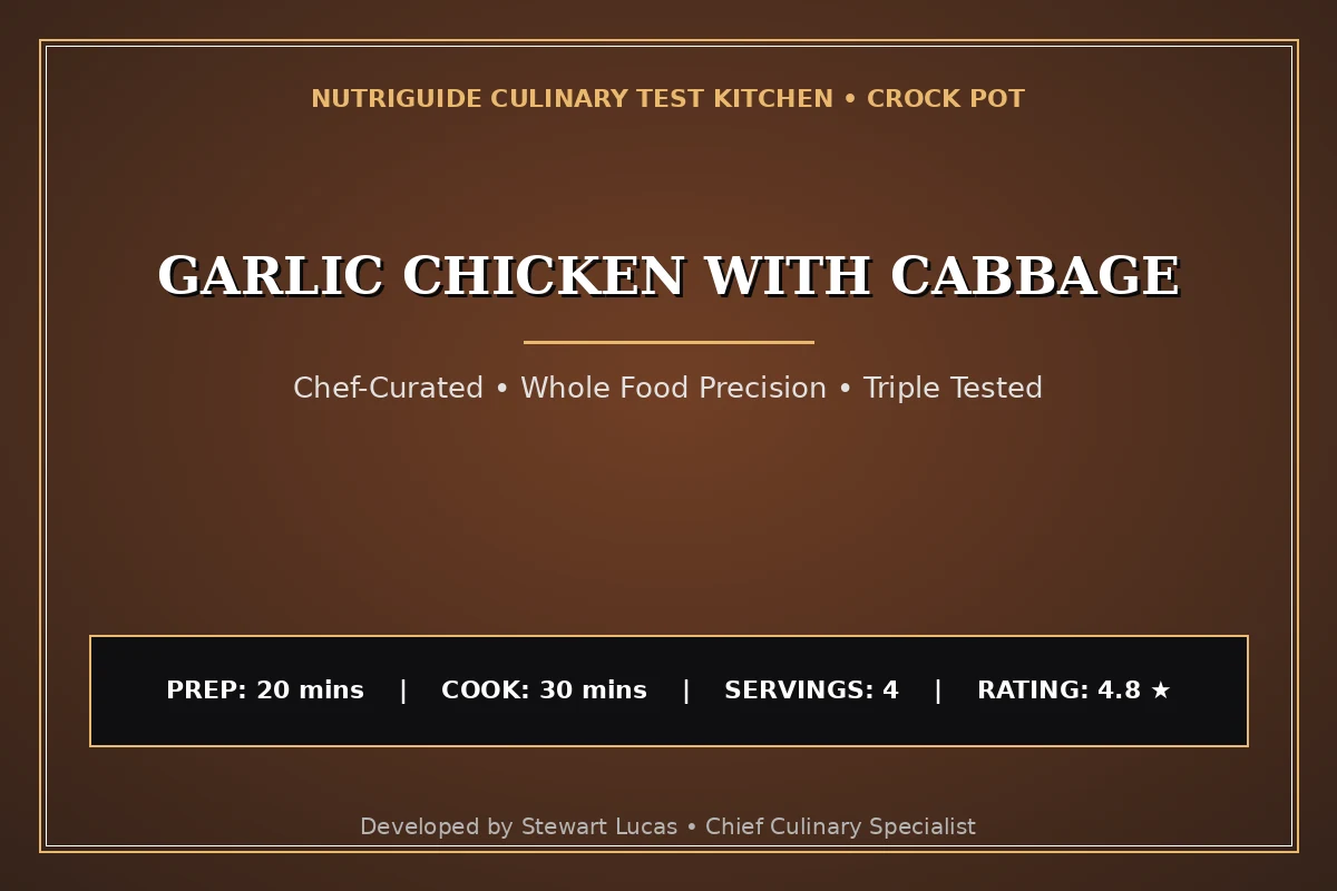 Garlic Chicken With Cabbage