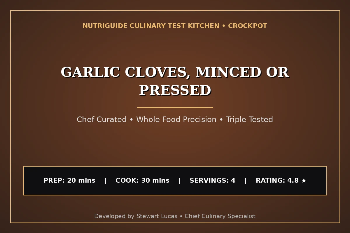 Garlic Cloves, Minced Or Pressed