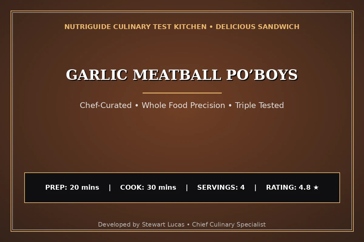 Garlic Meatball Po’Boys