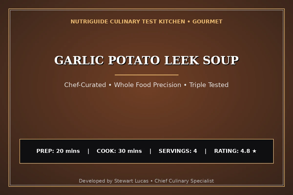 Garlic Potato Leek Soup