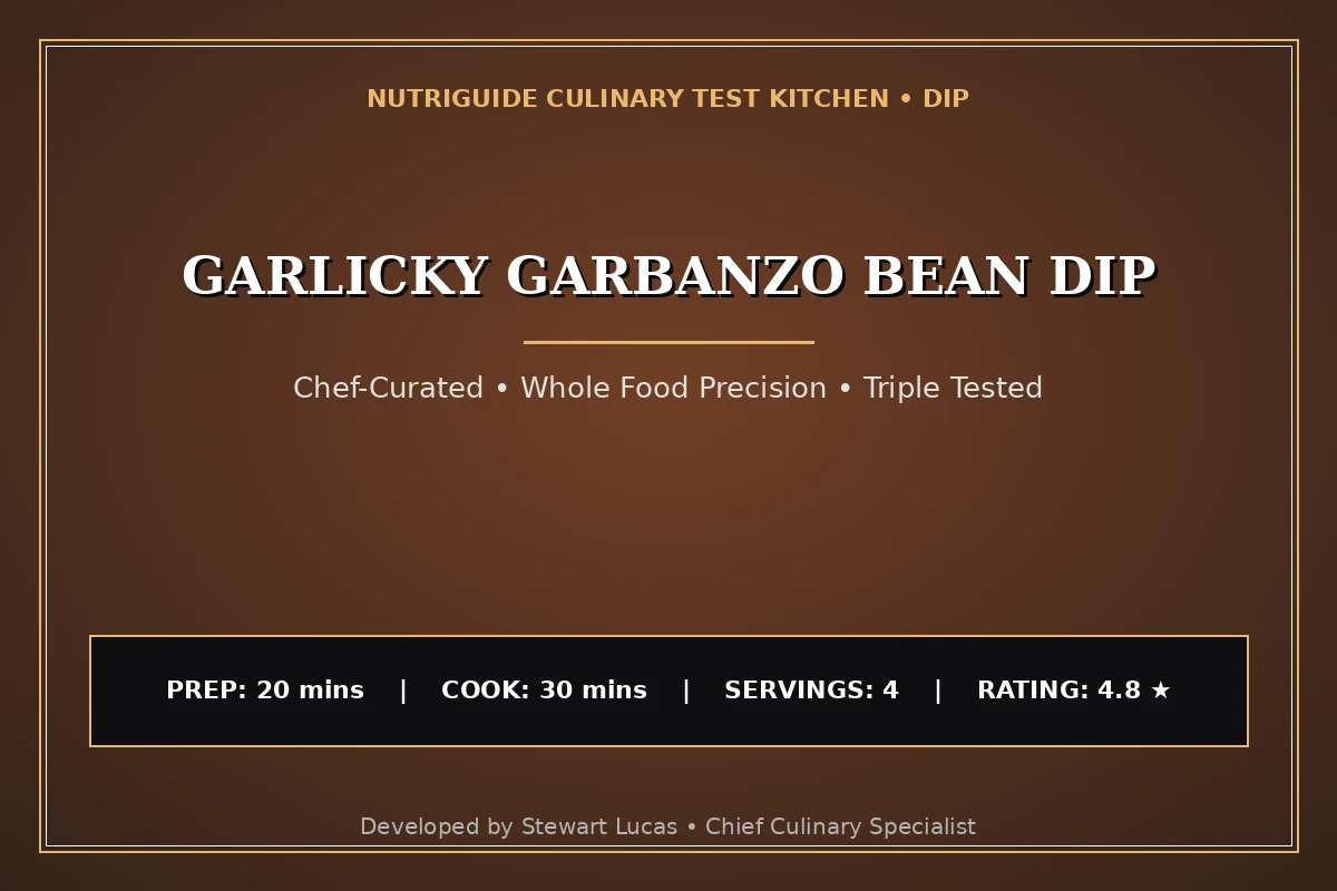 Garlicky Garbanzo Bean Dip