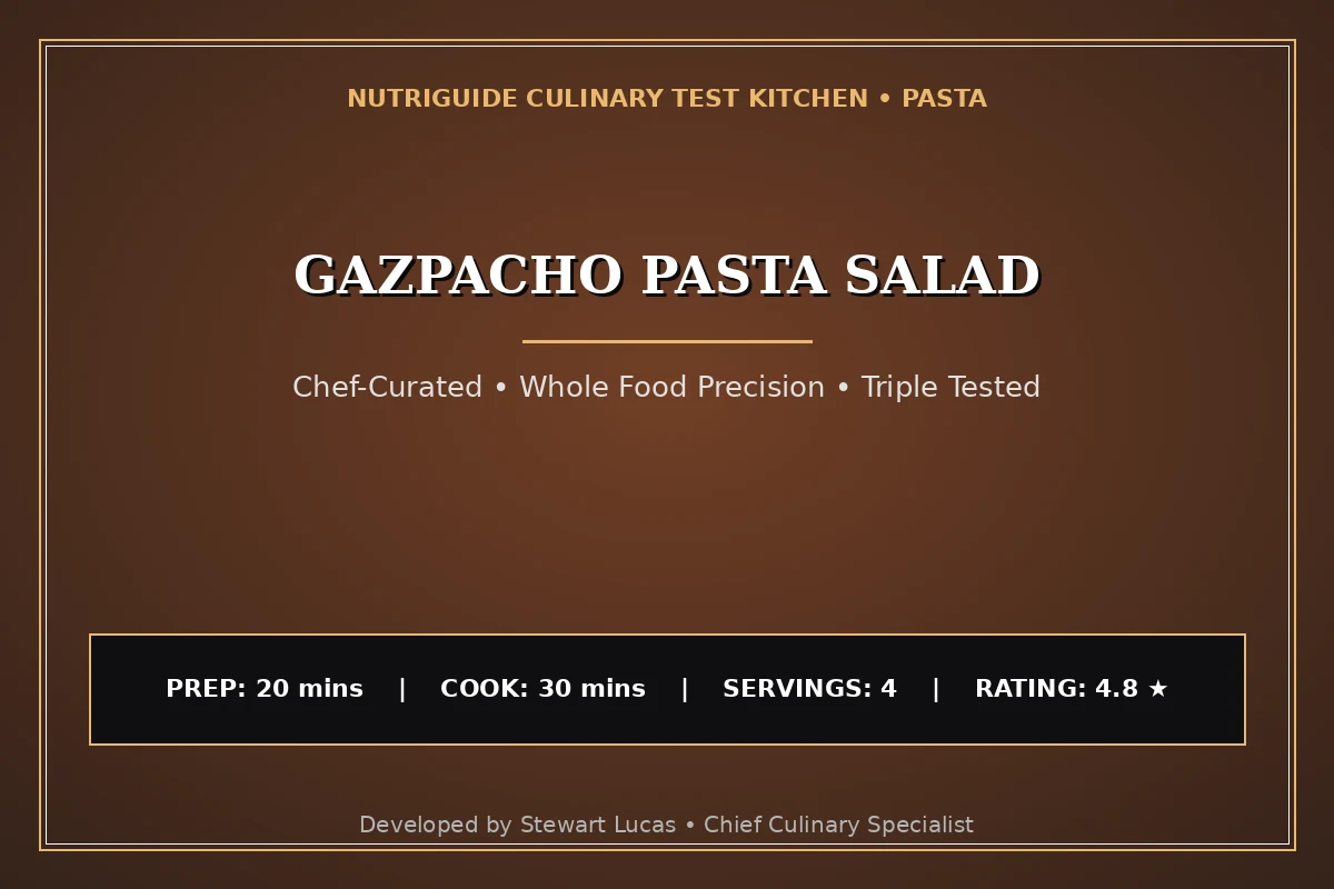 Gazpacho Pasta Salad