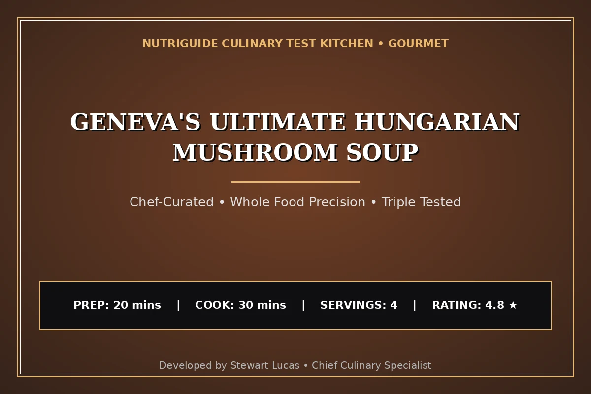 Geneva'S Ultimate Hungarian Mushroom Soup
