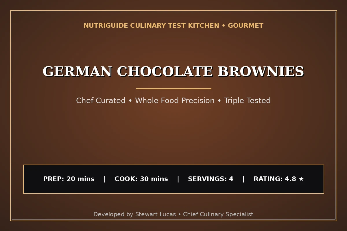 German Chocolate Brownies