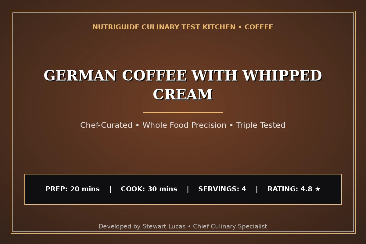 German Coffee With Whipped Cream