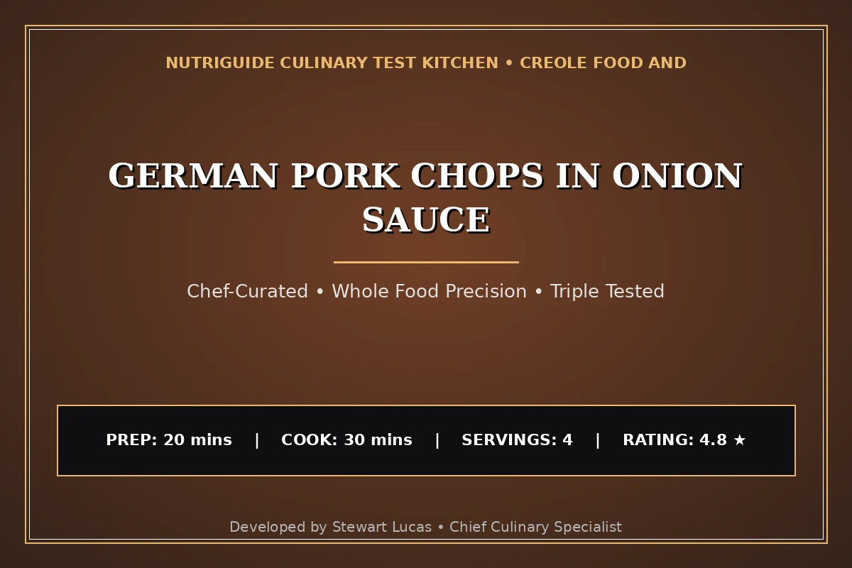 German Pork Chops In Onion Sauce