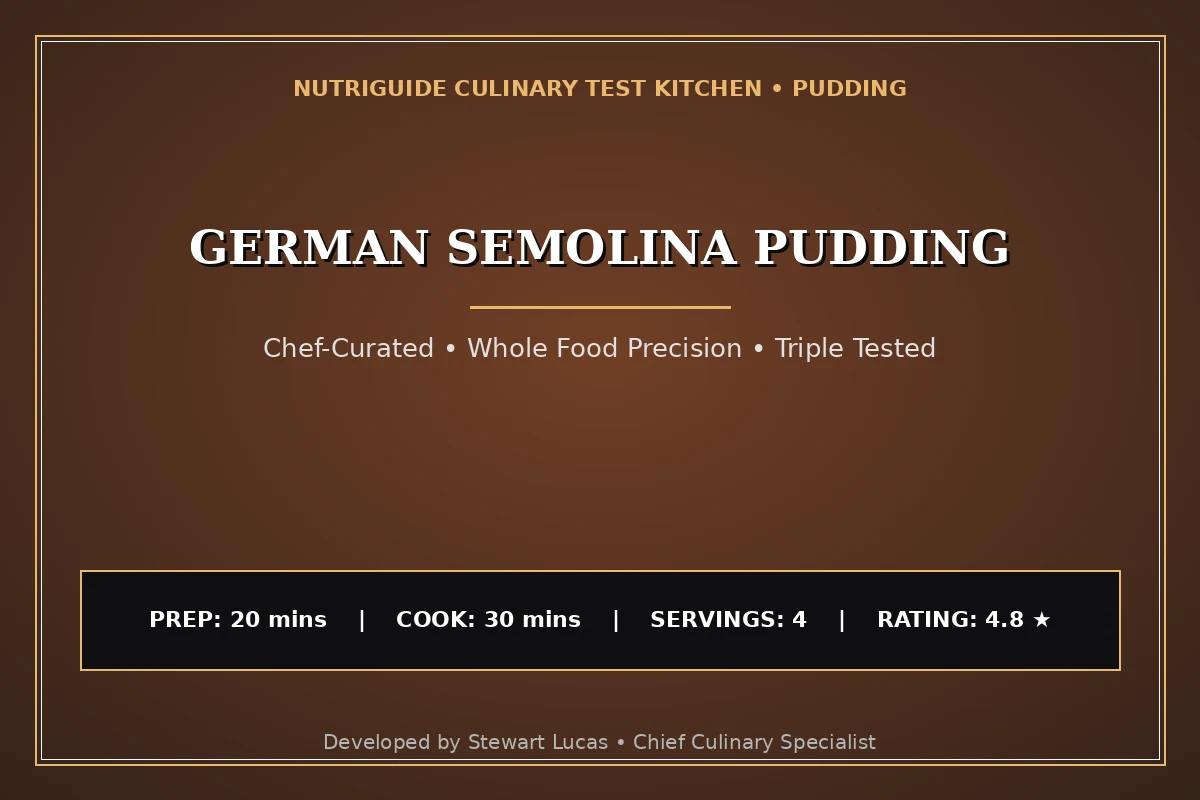 German Semolina Pudding