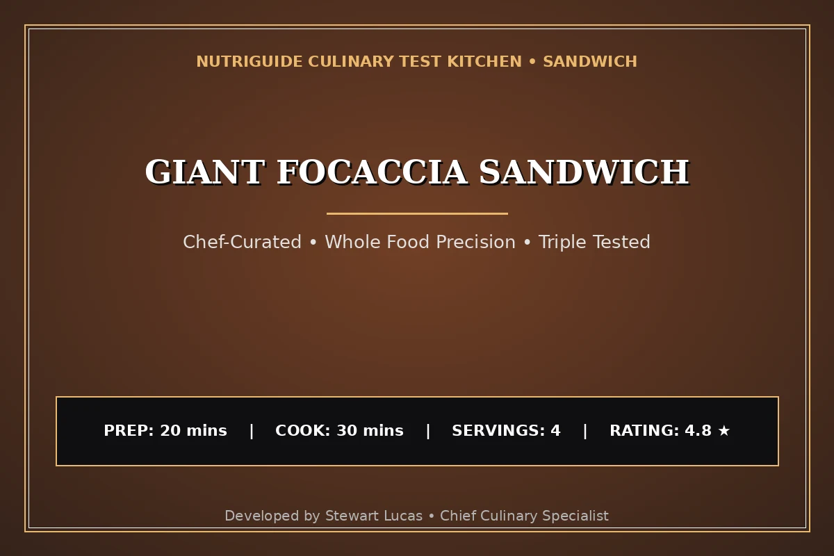 Giant Focaccia Sandwich