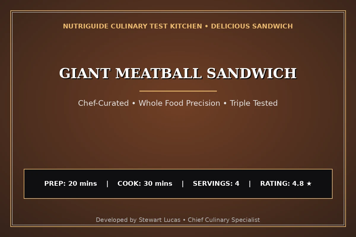 Giant Meatball Sandwich