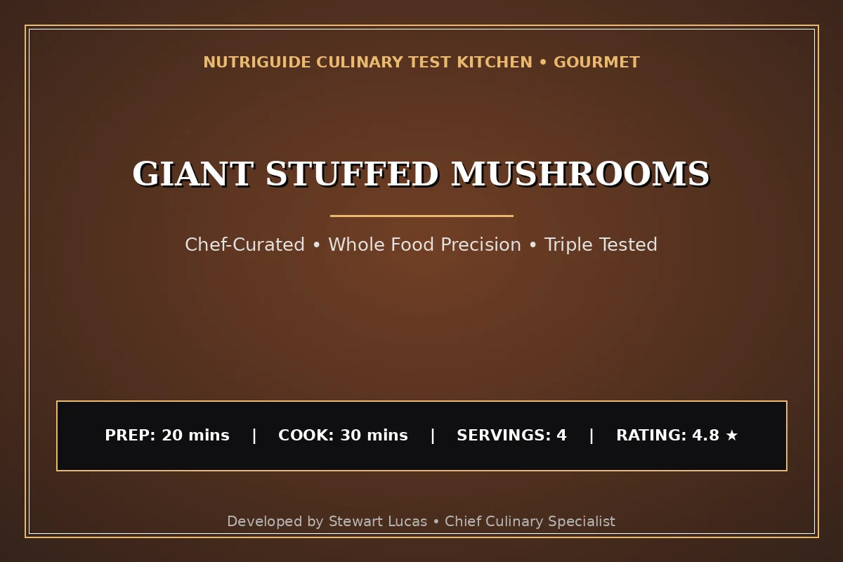 Giant Stuffed Mushrooms
