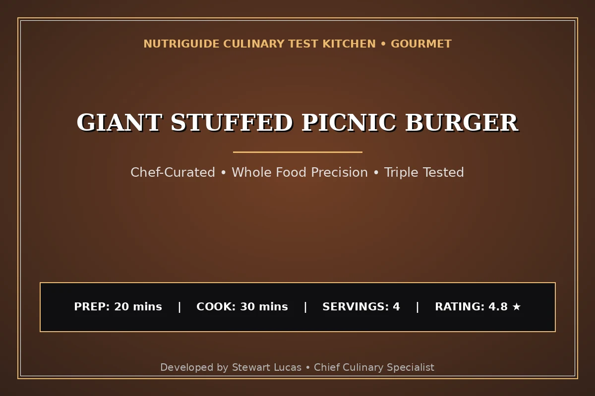 Giant Stuffed Picnic Burger