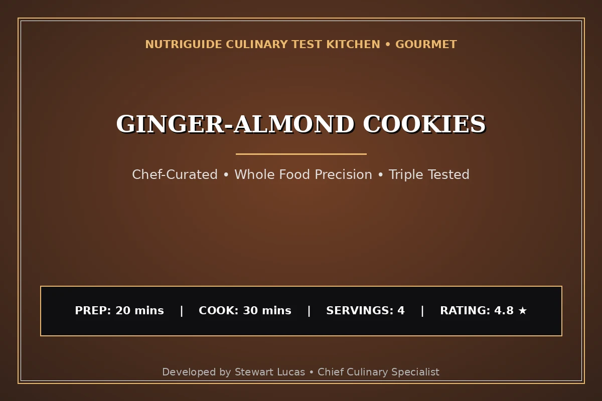 Ginger-Almond Cookies