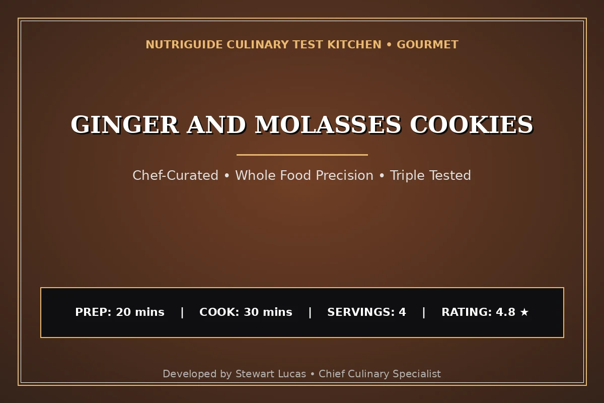 Ginger And Molasses Cookies