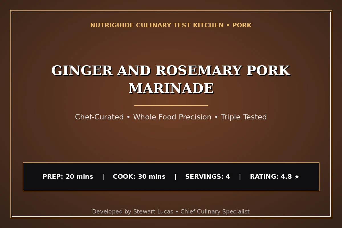 Ginger And Rosemary Pork Marinade