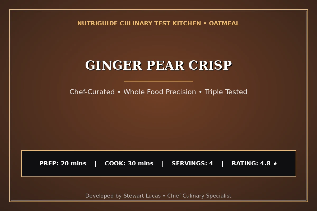 Ginger Pear Crisp