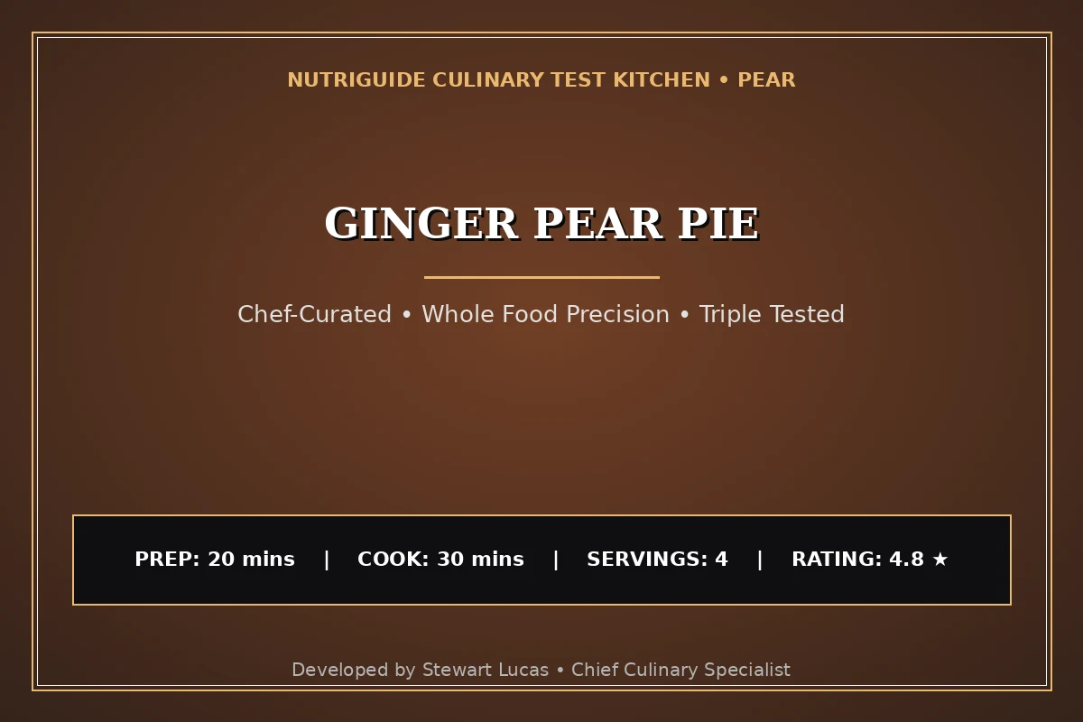 Ginger Pear Pie