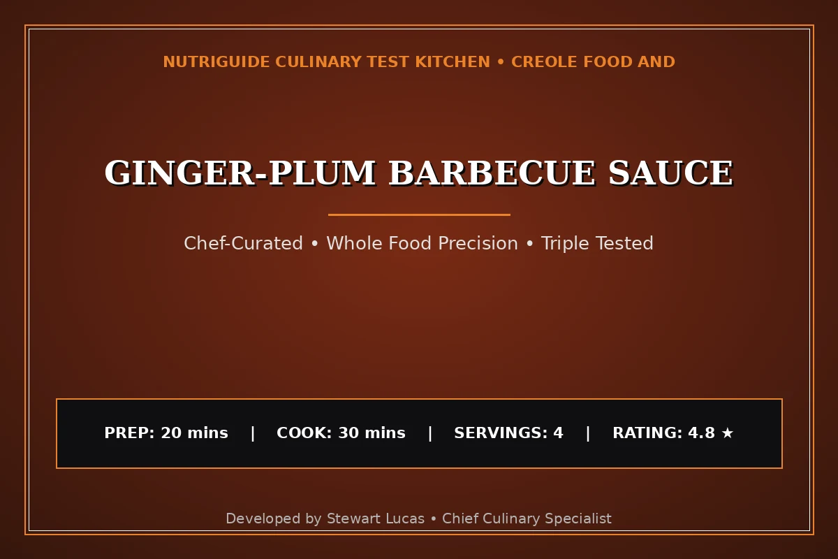 Ginger-Plum Barbecue Sauce