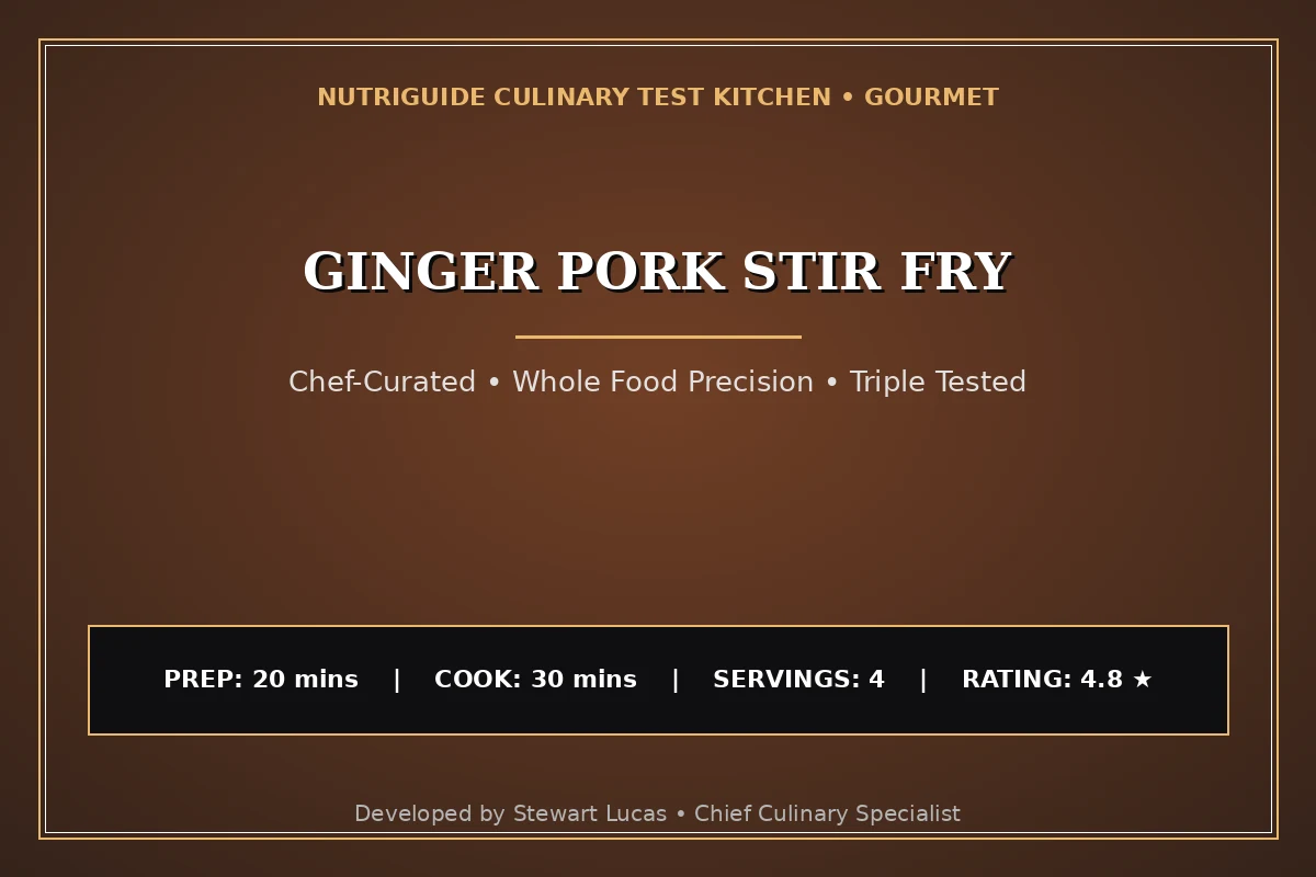 Ginger Pork Stir Fry