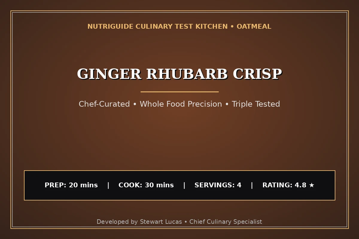 Ginger Rhubarb Crisp
