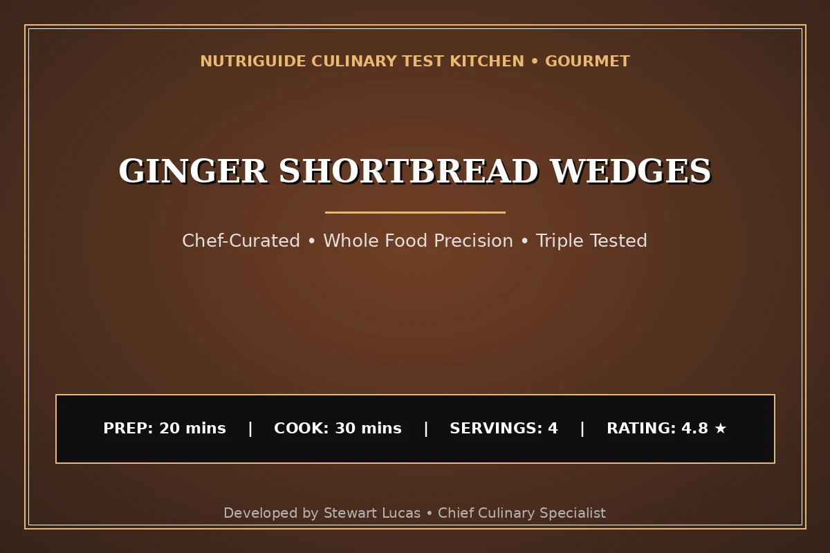 Ginger Shortbread Wedges