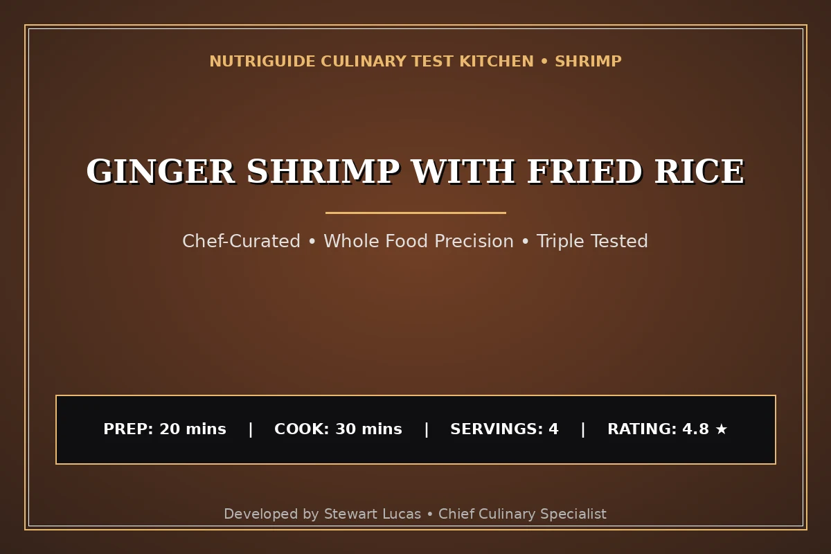 Ginger Shrimp With Fried Rice