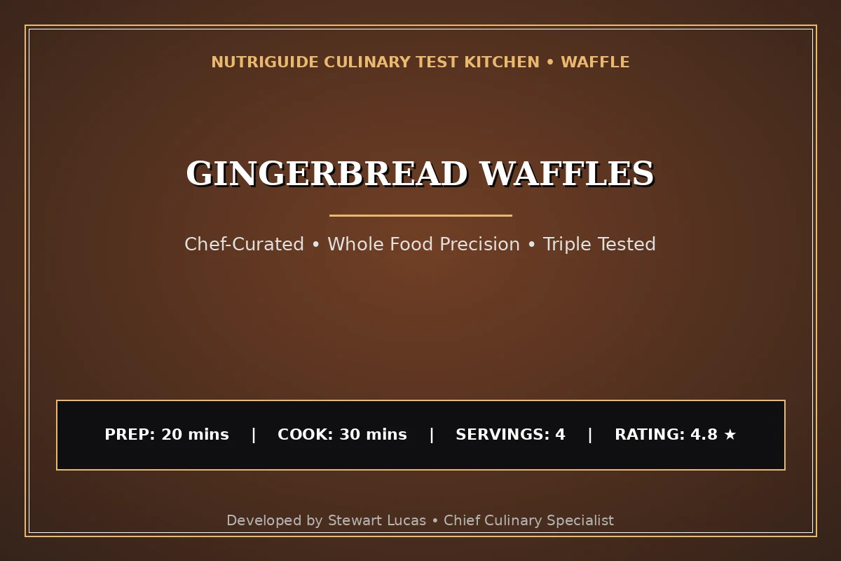 Gingerbread Waffles