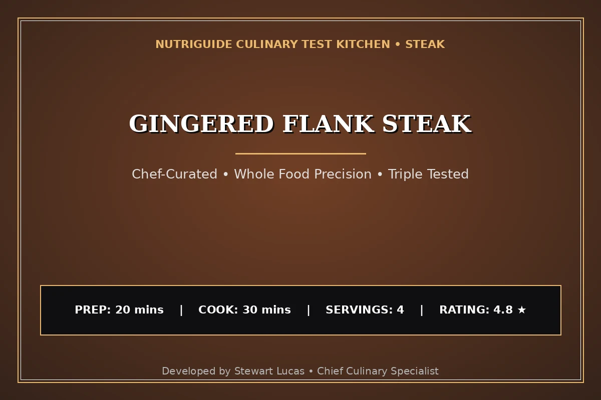 Gingered Flank Steak
