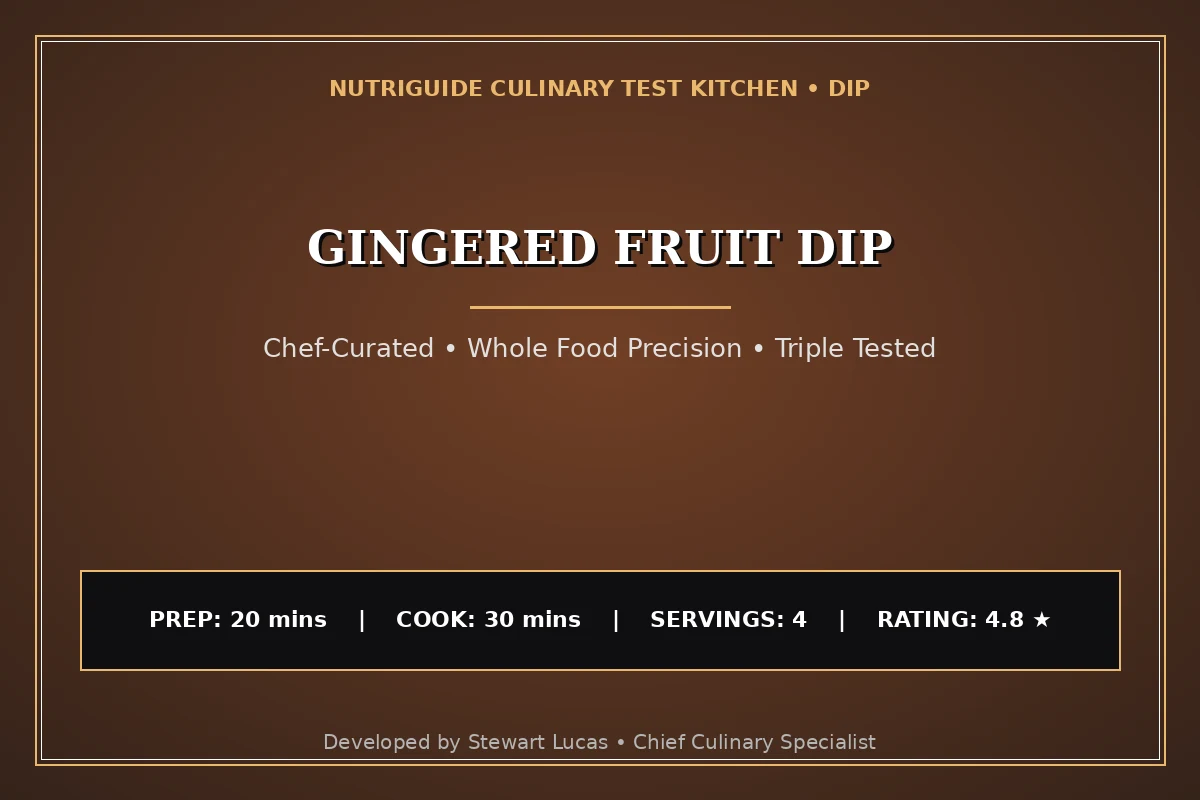 Gingered Fruit Dip