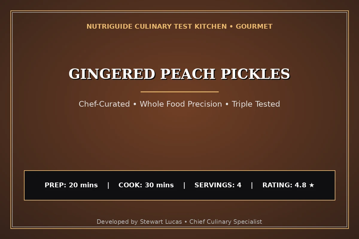 Gingered Peach Pickles