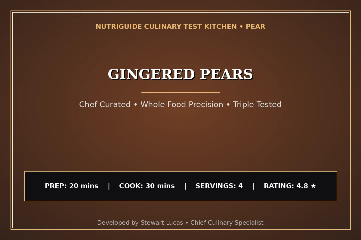 Gingered Pears