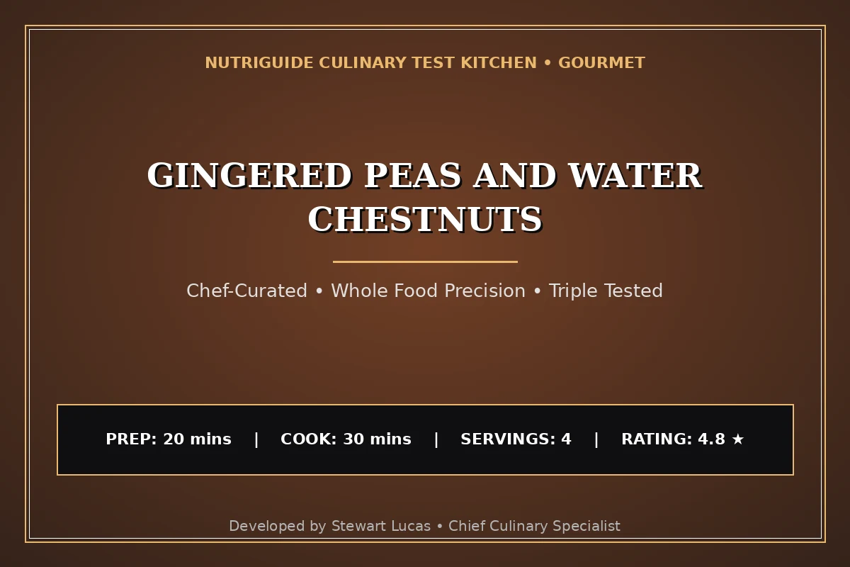 Gingered Peas And Water Chestnuts