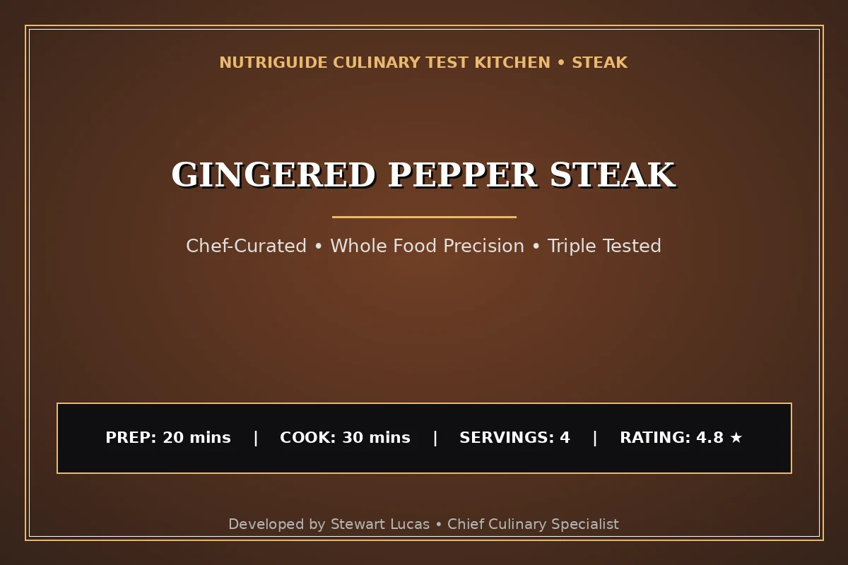 Gingered Pepper Steak
