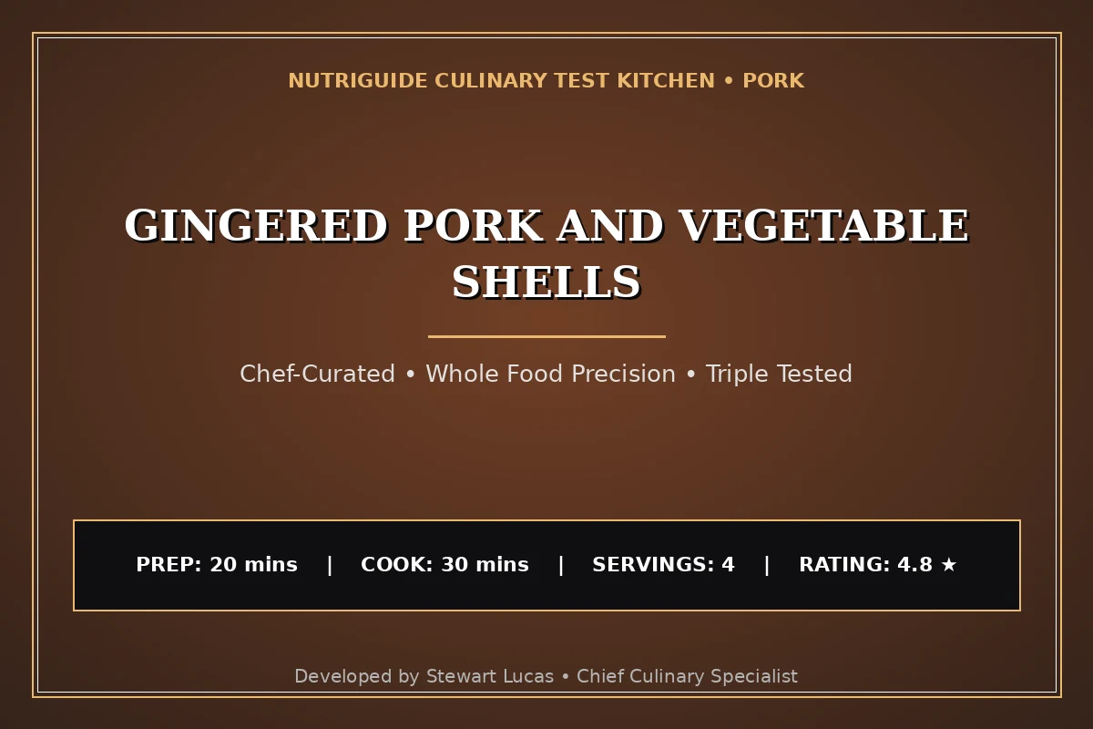 Gingered Pork And Vegetable Shells