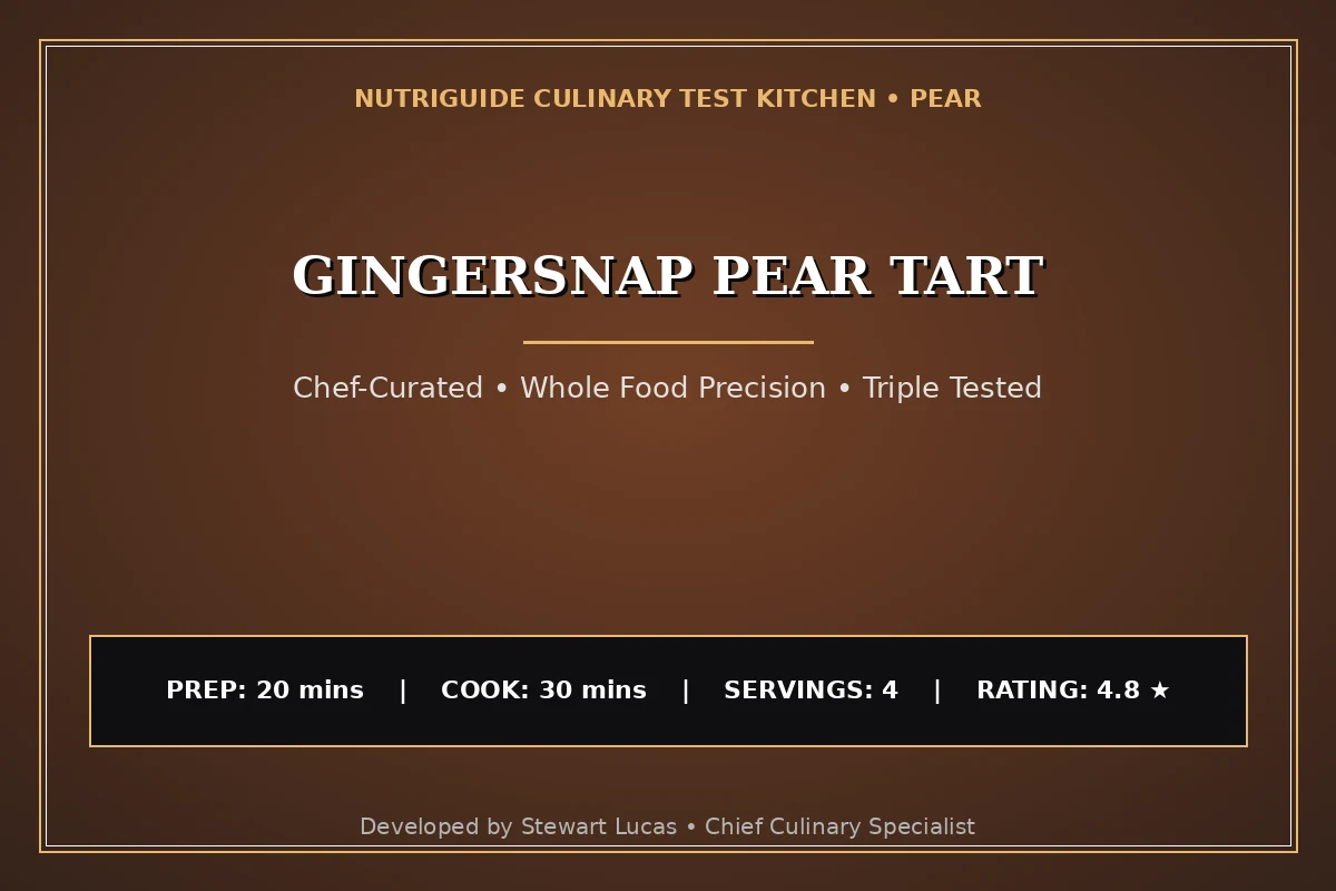 Gingersnap Pear Tart