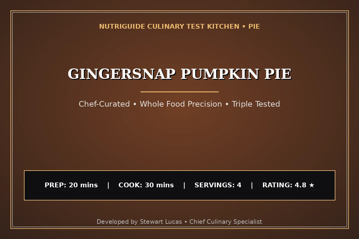 Gingersnap Pumpkin Pie