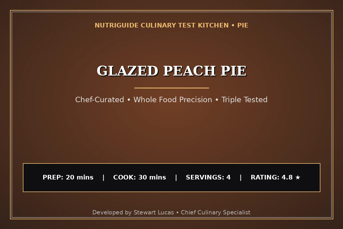 Glazed Peach Pie
