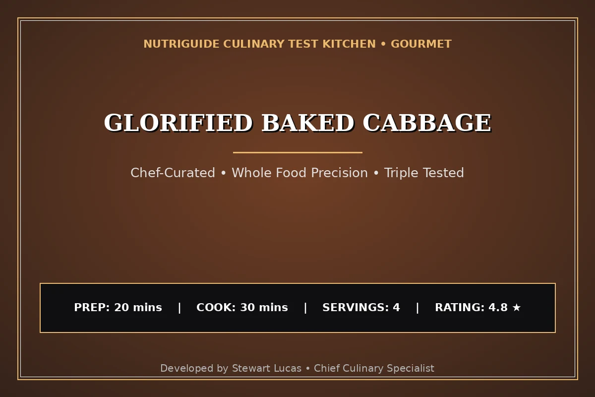 Glorified Baked Cabbage
