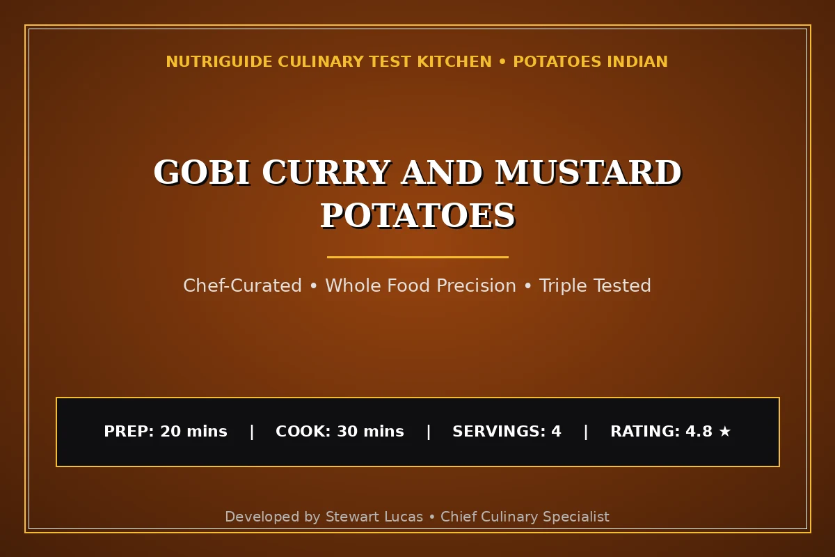 Gobi Curry And Mustard Potatoes