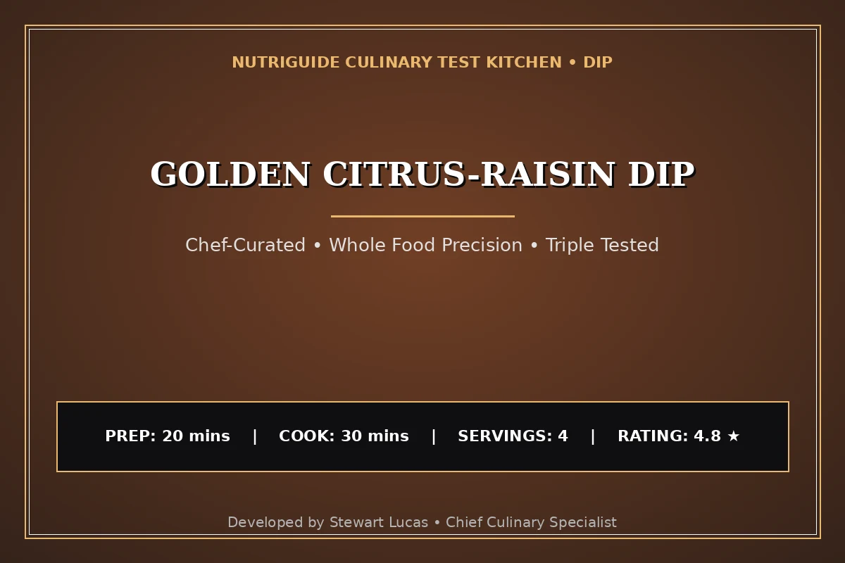 Golden Citrus-Raisin Dip