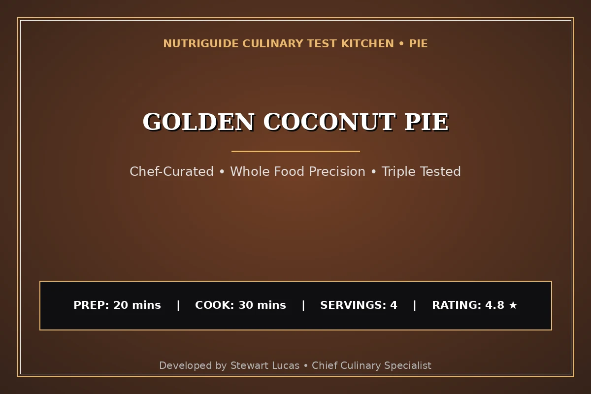 Golden Coconut Pie