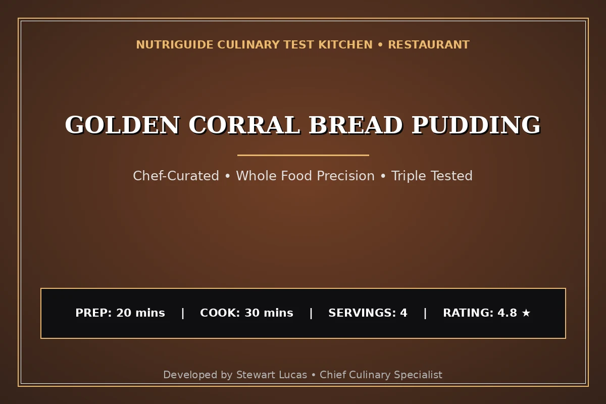 Golden Corral Bread Pudding