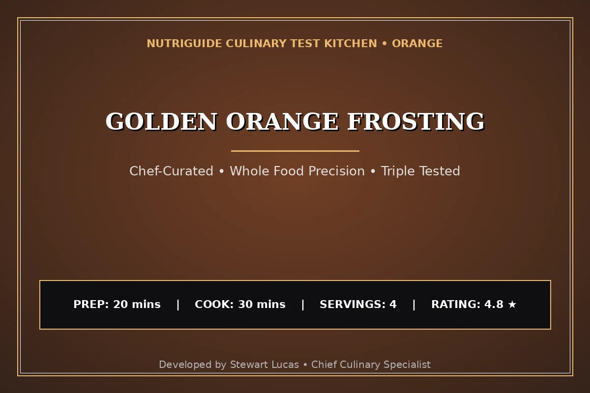 Golden Orange Frosting