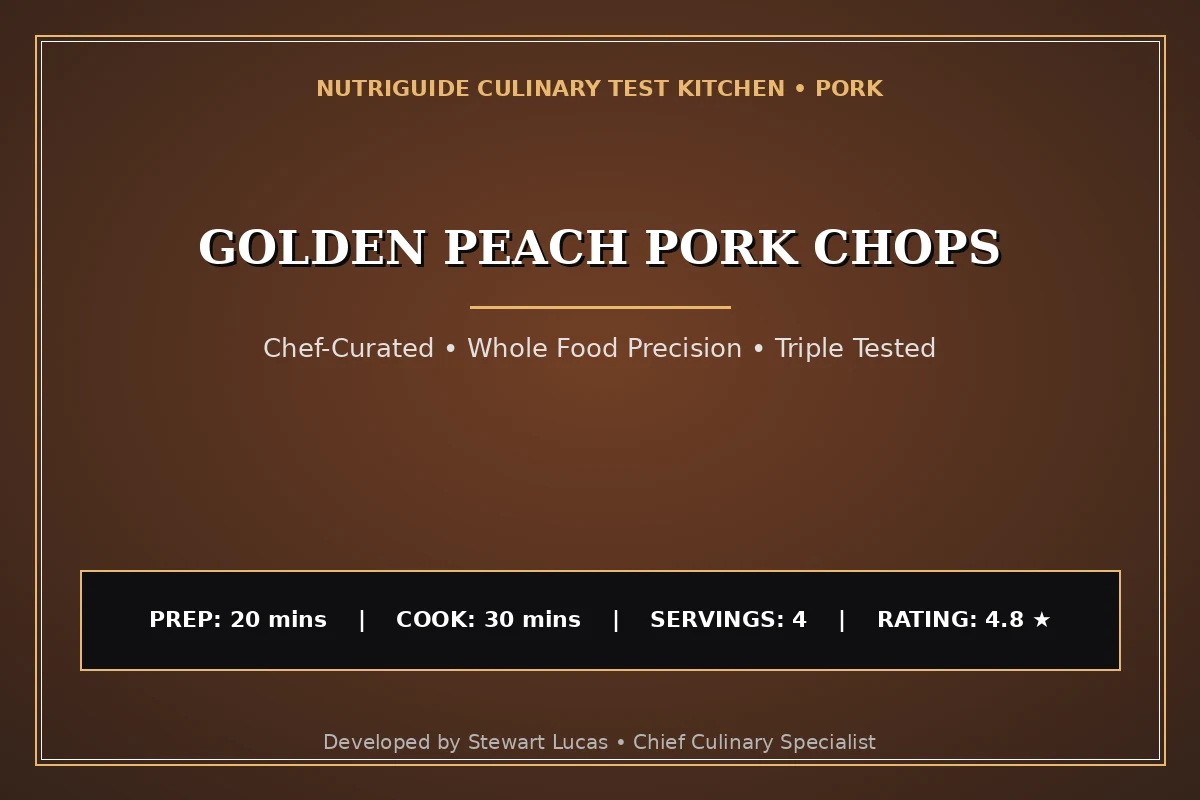 Golden Peach Pork Chops