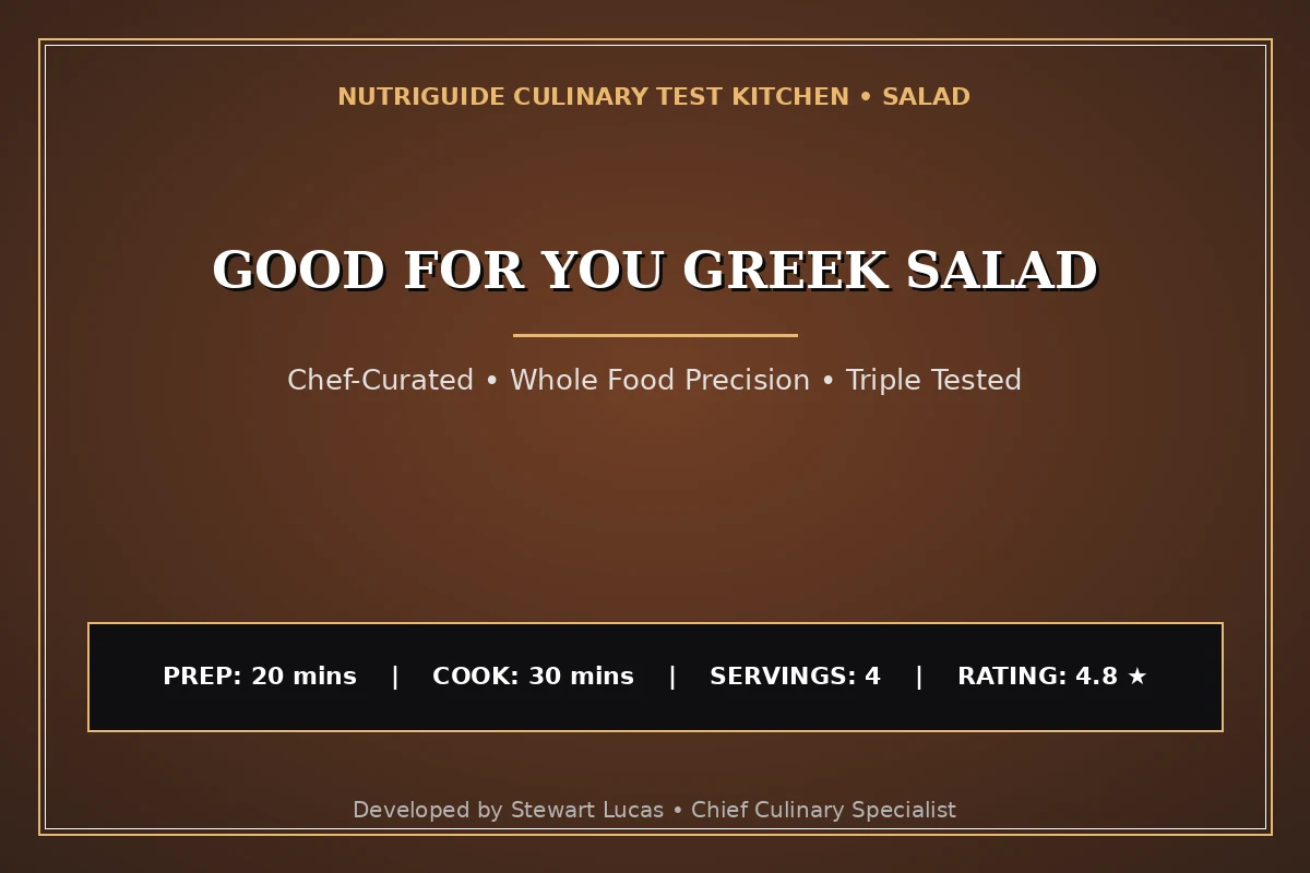 Good For You Greek Salad
