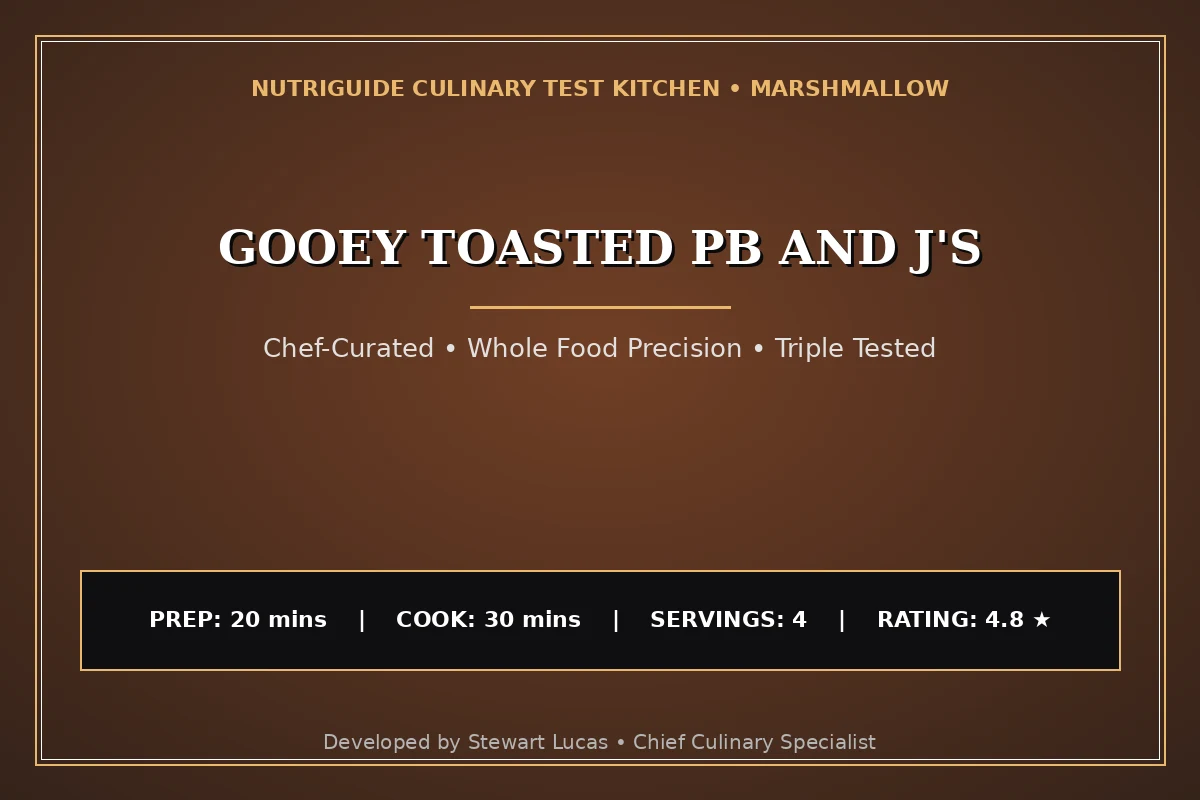 Gooey Toasted Pb And J'S