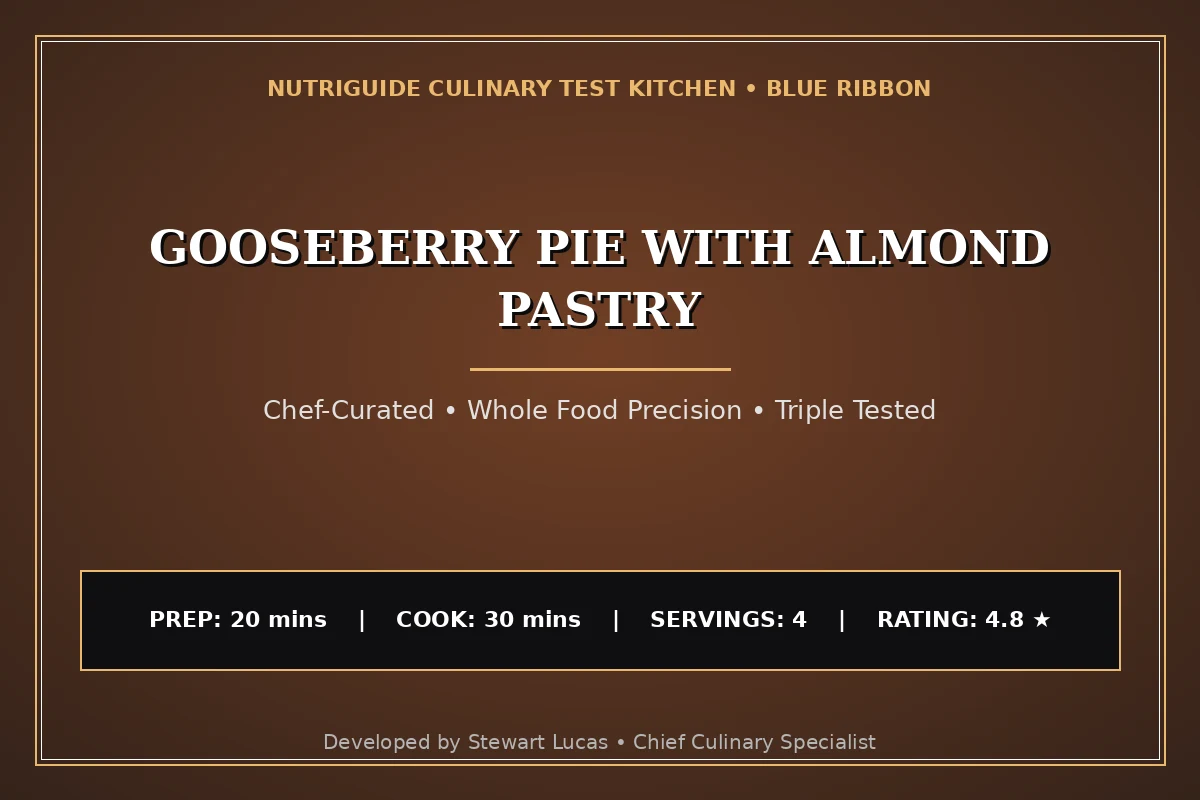 Gooseberry Pie With Almond Pastry