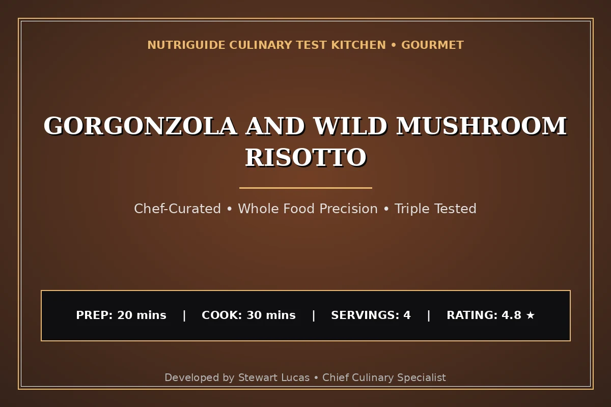 Gorgonzola And Wild Mushroom Risotto