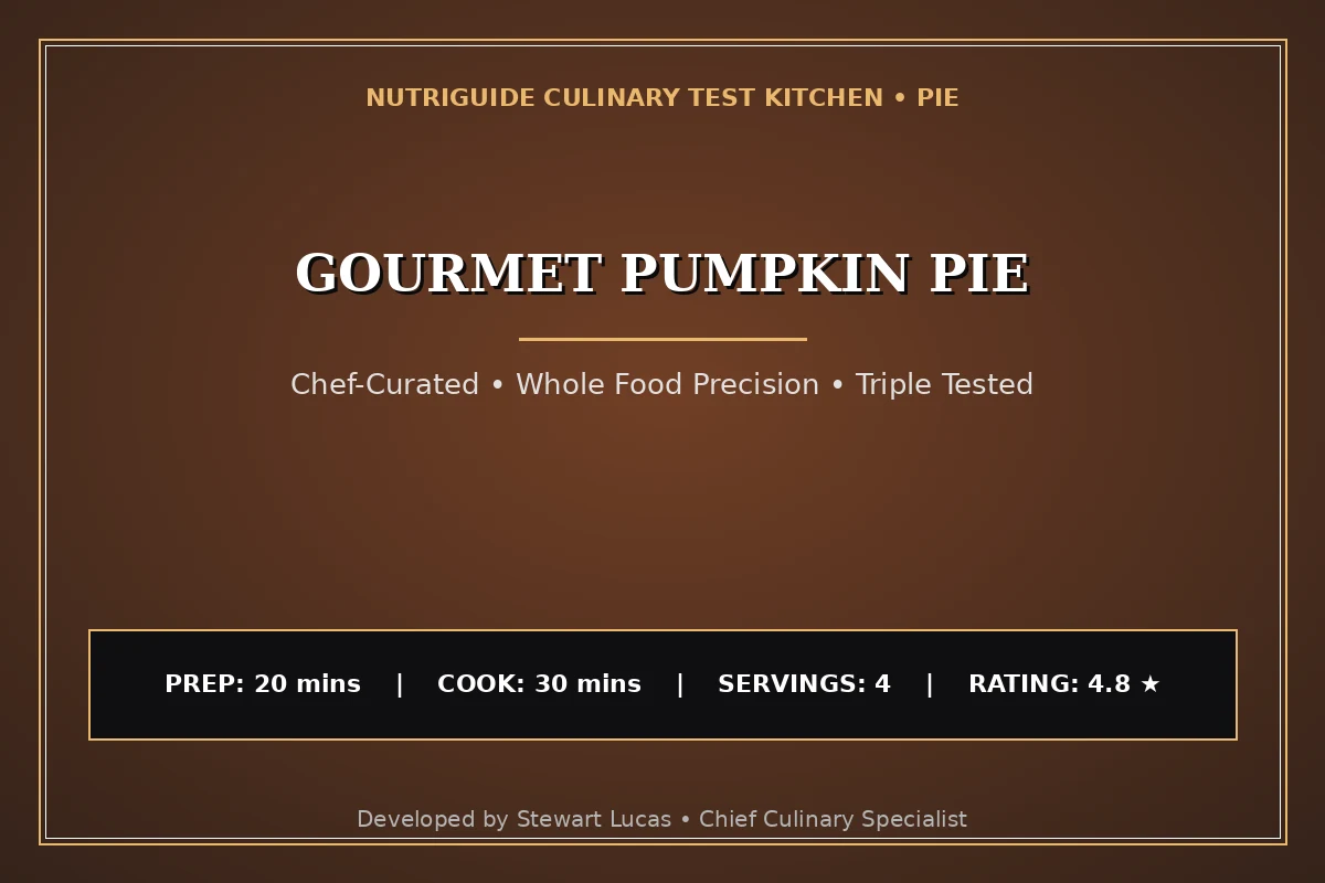 Gourmet Pumpkin Pie